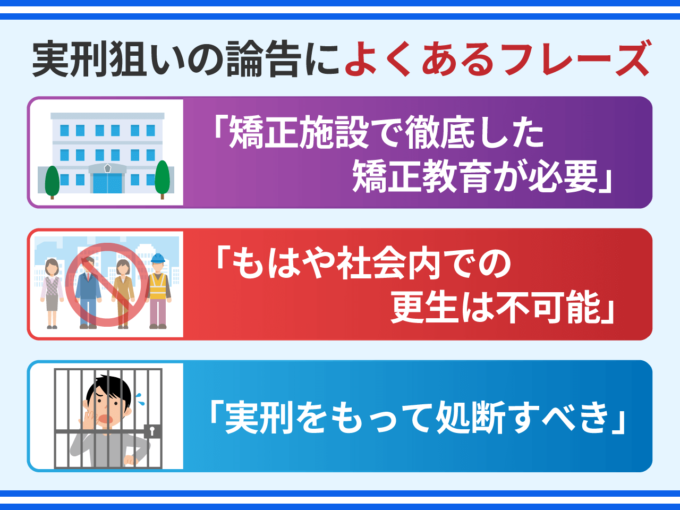 実刑狙いの論告によくあるフレーズ