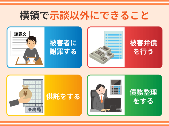 横領で示談以外にできること