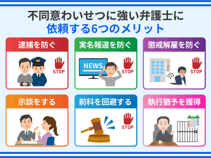 不同意わいせつに強い弁護士に依頼する6つのメリット