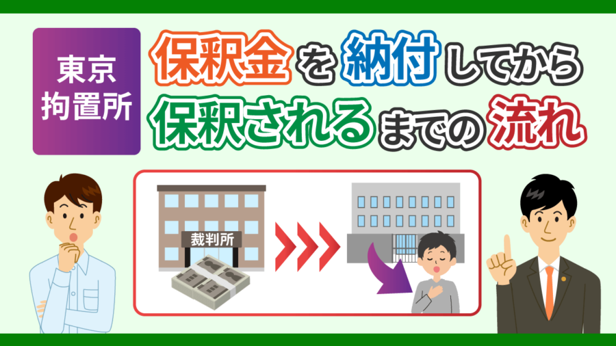 【東京拘置所】保釈金を納付してから保釈されるまでの流れ