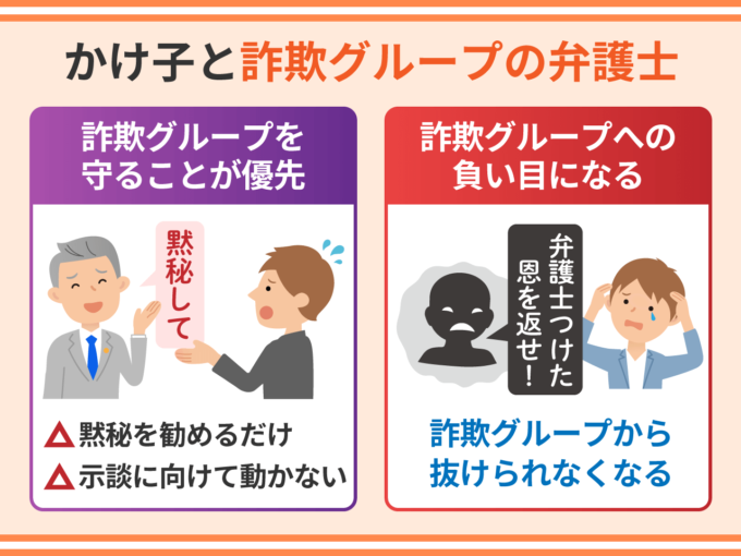 かけ子と詐欺グループの弁護士