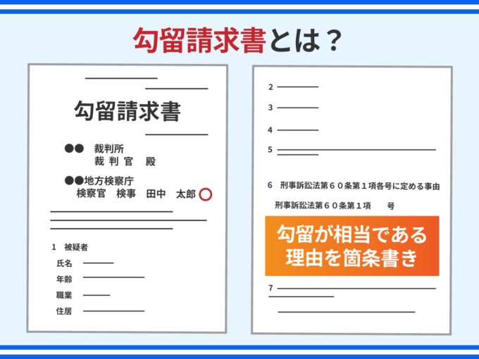 勾留請求書とは？