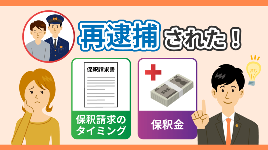 再逮捕された！保釈請求のタイミングは？保釈金についても解説