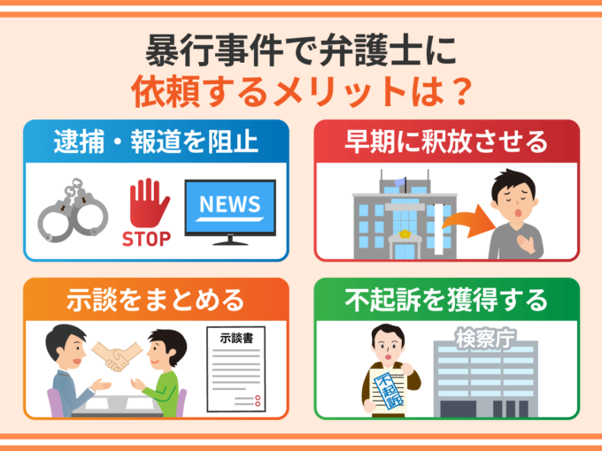 暴行事件で弁護士に依頼するメリットは？