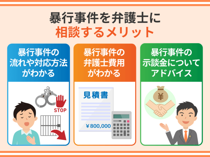 暴行事件を弁護士に相談するメリット